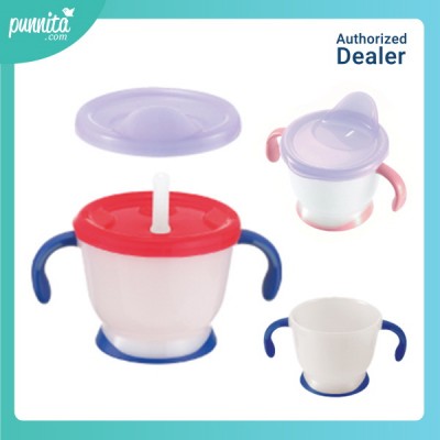 Richell AQ Step Up Training Mug Set R สี Navy Blue
